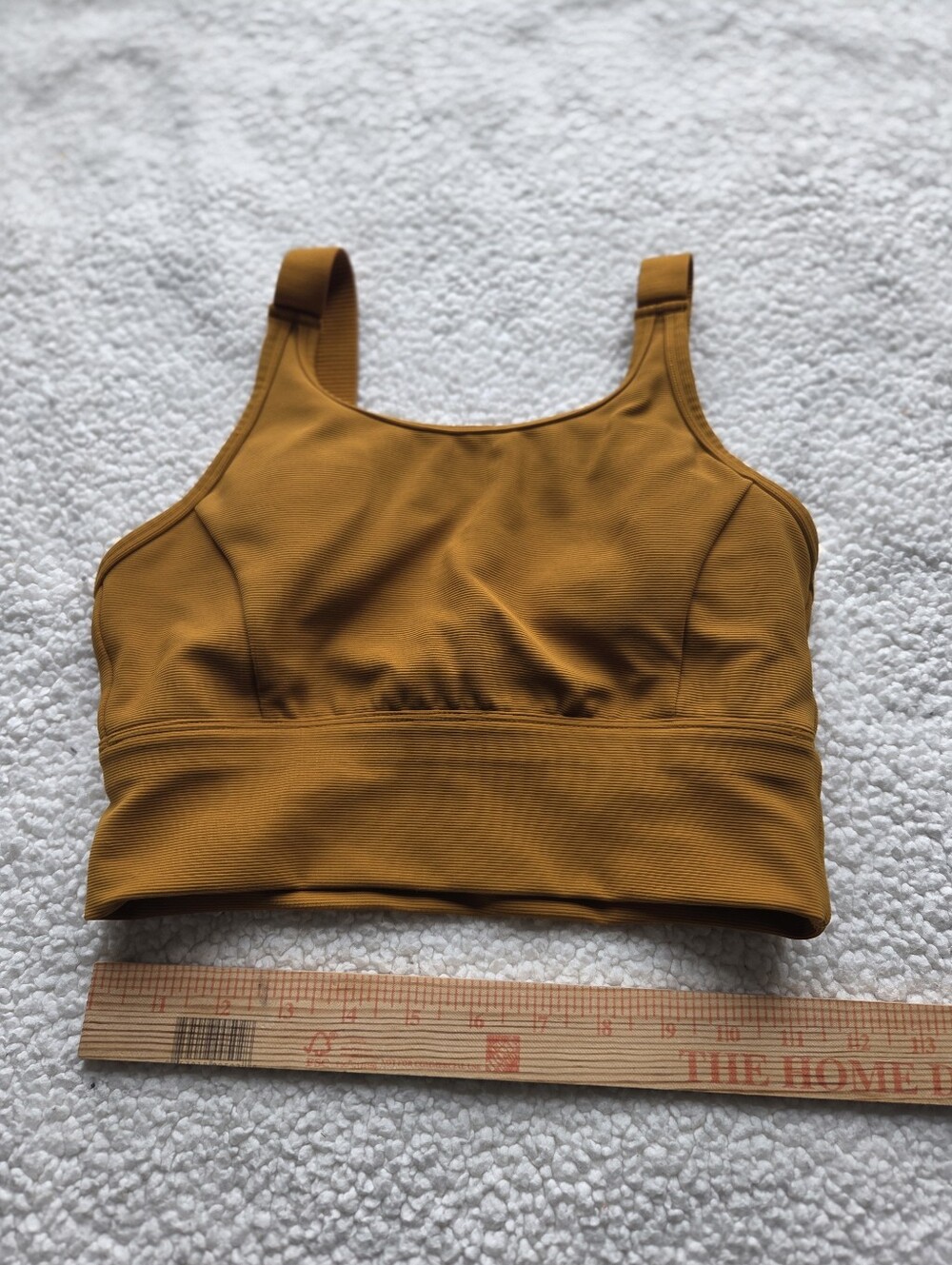 CALIA Made to Play Essential Ribbed Sports Bra Light Peeling On Logo